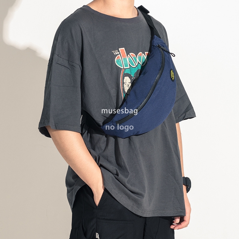 Street trend Fanny pack men's sports outdoor chest bag Fashion personality death flying riding bag casual single shoulder crossbody bag