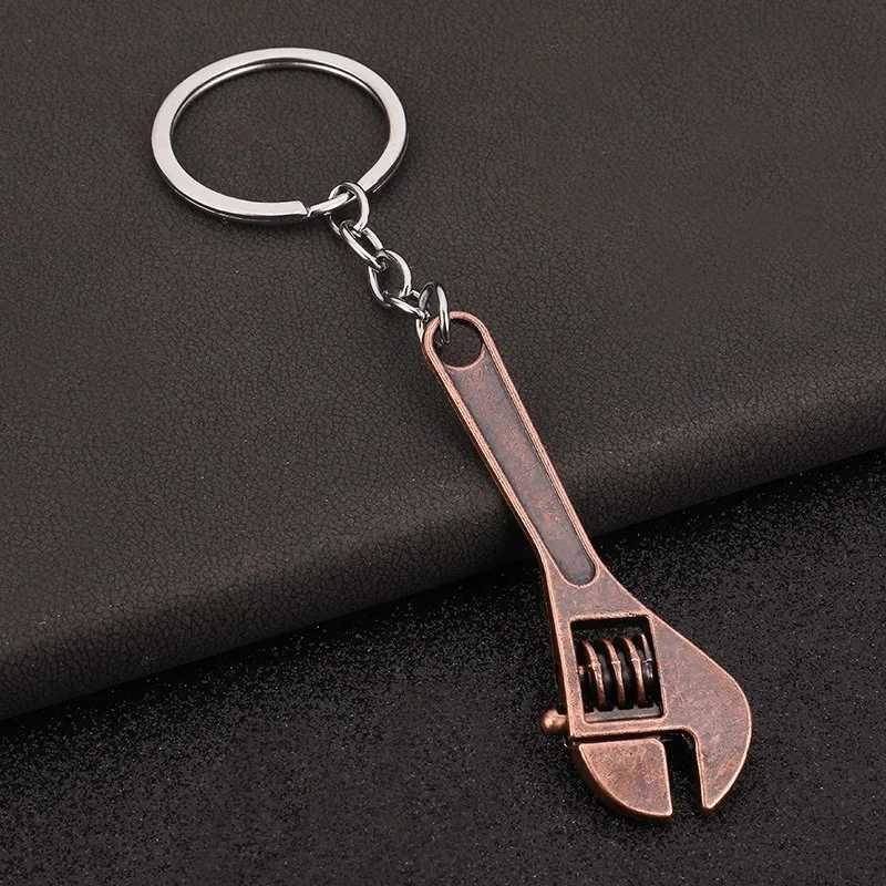 Multi functional mini wrench pendant keychain mobile universal portable maintenance manual tool keychain W240808