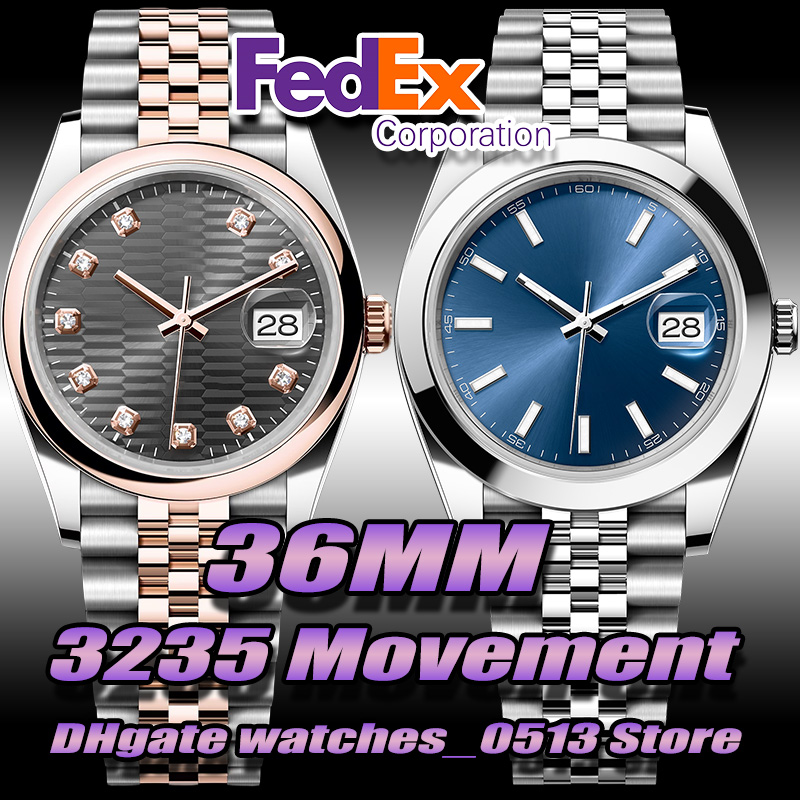 Mens Watch Designer Watches High Quality Luxury Watch 36MM Smooth-Bezel Watch 3235 Automatic Mechanical Movement Sapphire 10ATM Water Proof Luminous Calendar 72H