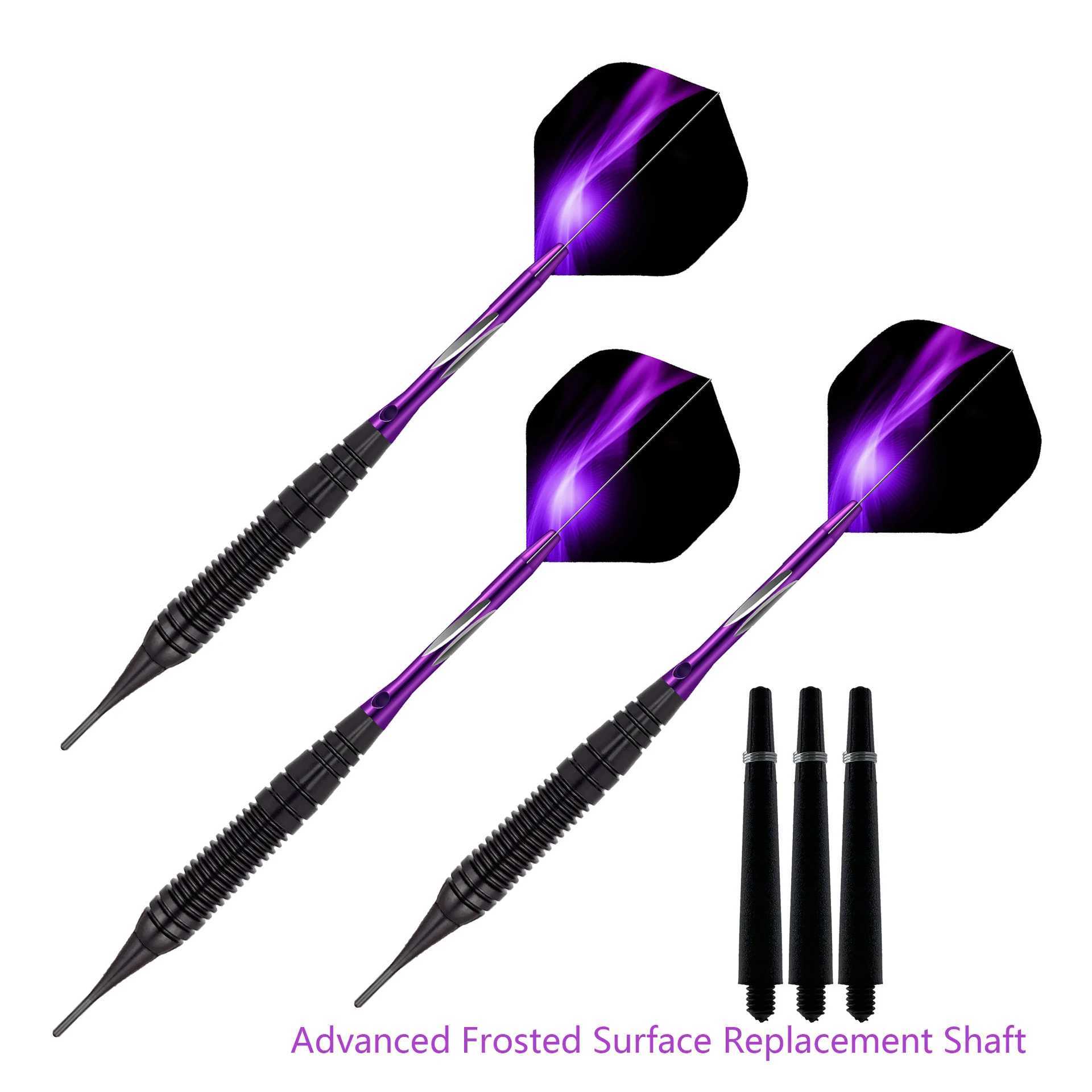 Darts Game Professional Soft Tip Darts Indoor Leisure Entertainment Noble Purple Aurora Series 3pcs Per Set Y240807