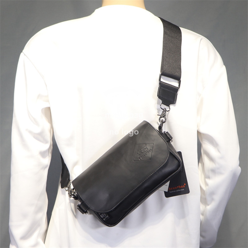 New personality Japanese men's shoulder bag broadband fashionable men crossbody backpack street style Korean female cross bag