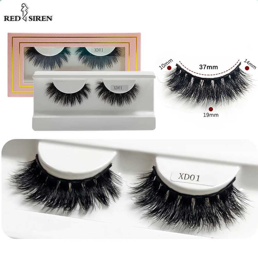 RED SIREN Mink lashes Cruelty Free 100% Real Mink Thick Natural Eyelashes 10mm-20mm Fake EyelashesM240806