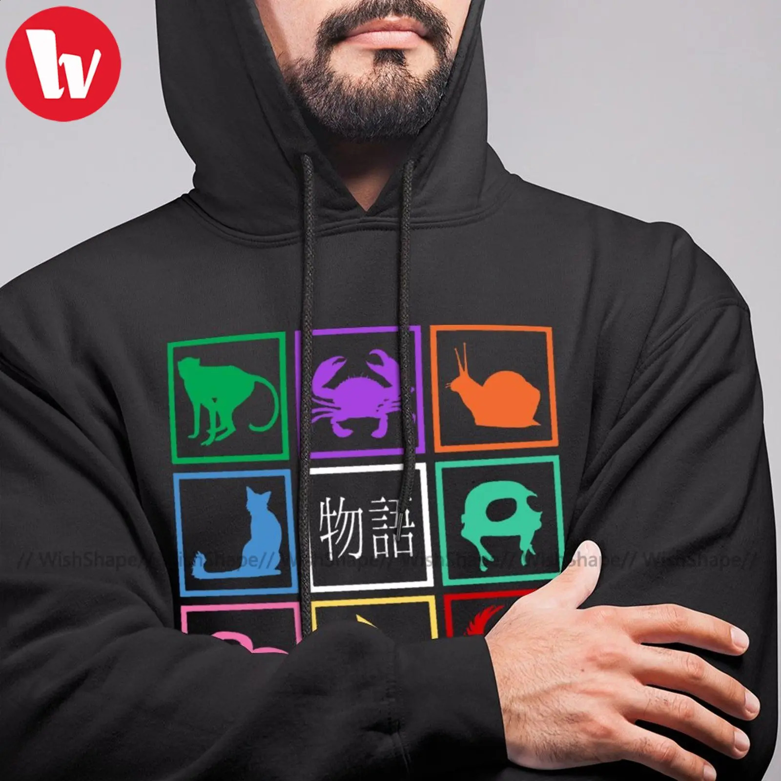 Cool Bakemonogatari Hoodies Monogatari Hoodie Winter Cotton Hoodies Streetwear Long Pullover Hoodie XXXL 240809