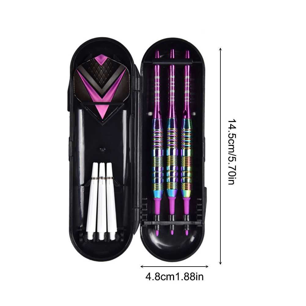3Pcs Target Throwing Darts Set with Flight Protectors Soft Tip Darts Set Lightweight Darts Set for Dart Board Y240807