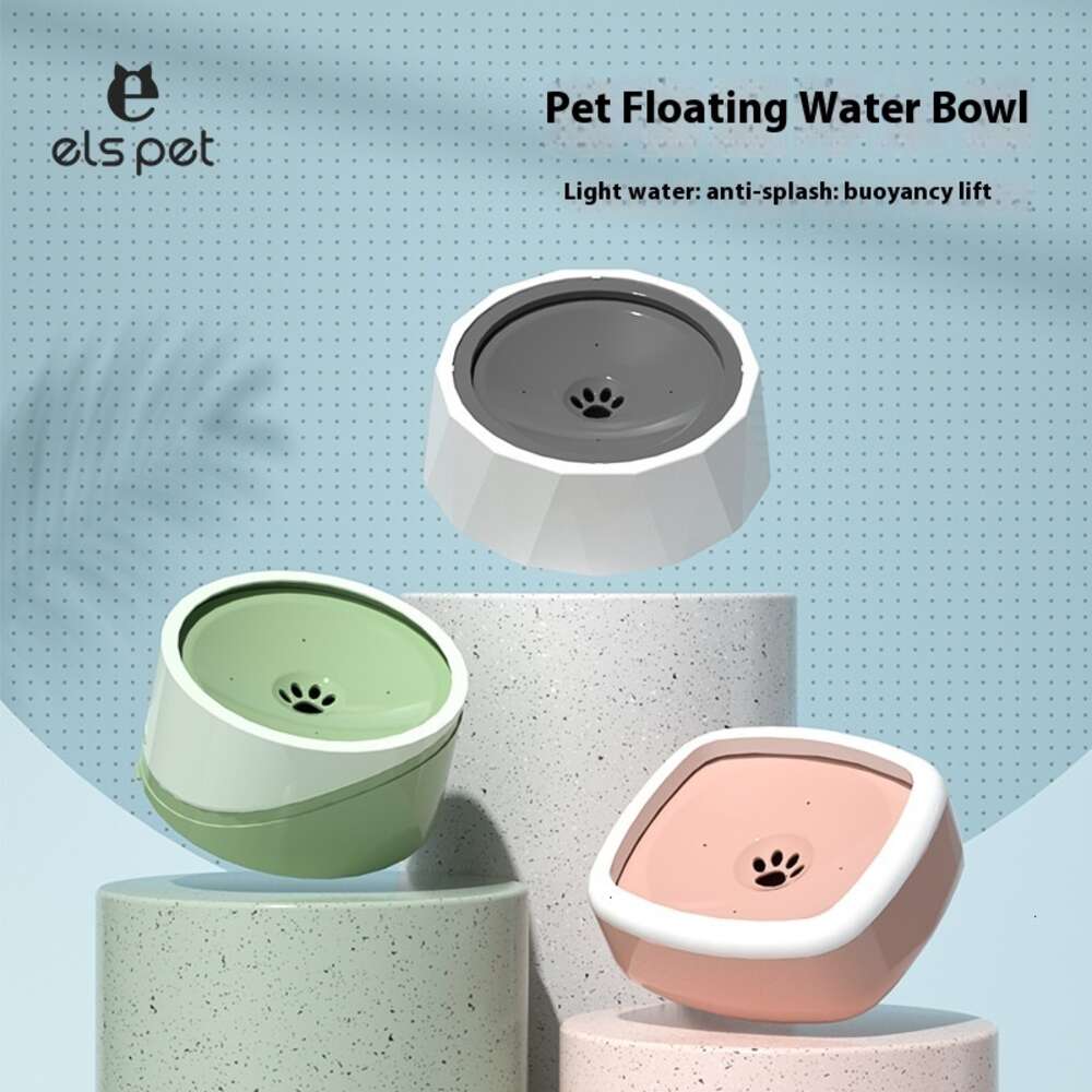 Dog drinking contrasting colors, minimalist style, water dispenser slip and anti overturning function, pet with non wet mouth, dog bowl, cat bowl