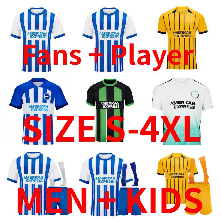 23 24 25 MAUPAY MITOMA BHAFC soccer jerseys 2024 2025 ANSU FATI VELTMAN Seagulls football shirt MARCH ALZATE PROPPER UNDAV LAMPTEY FERGUSON Men Kids Player version
