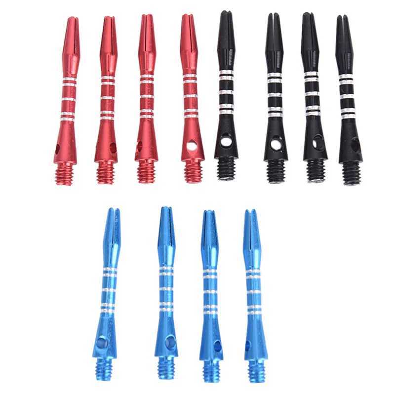12Pcs/Lot Darts Shafts Universal Aluminium Alloy Dart Shafts Darts Accessories Metal Stems Alloy Pole Rod With Standard 35mm Y240807