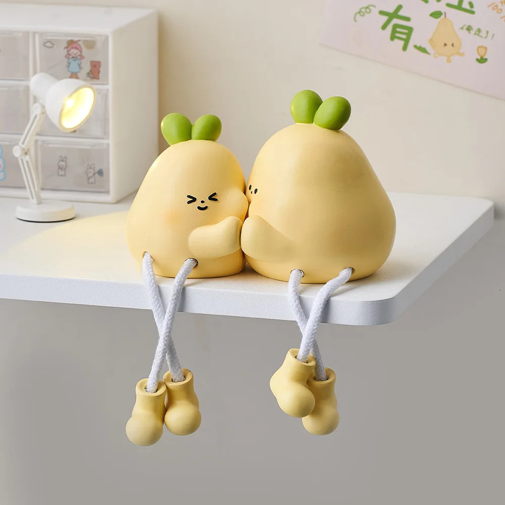 Cute Cartoon Desktop Dangling Doll Ornaments Shelf Sub-Decorations Living Room Bedroom Bookshelf Study Small Furnishings 240807