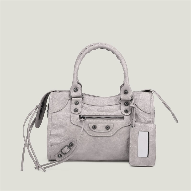 City Leather Tote Shoulder Simple Crossbody Bags Designer Women Bag Motorcycle Handbag Solid Color Fashion Street 3 Sizes Xb073