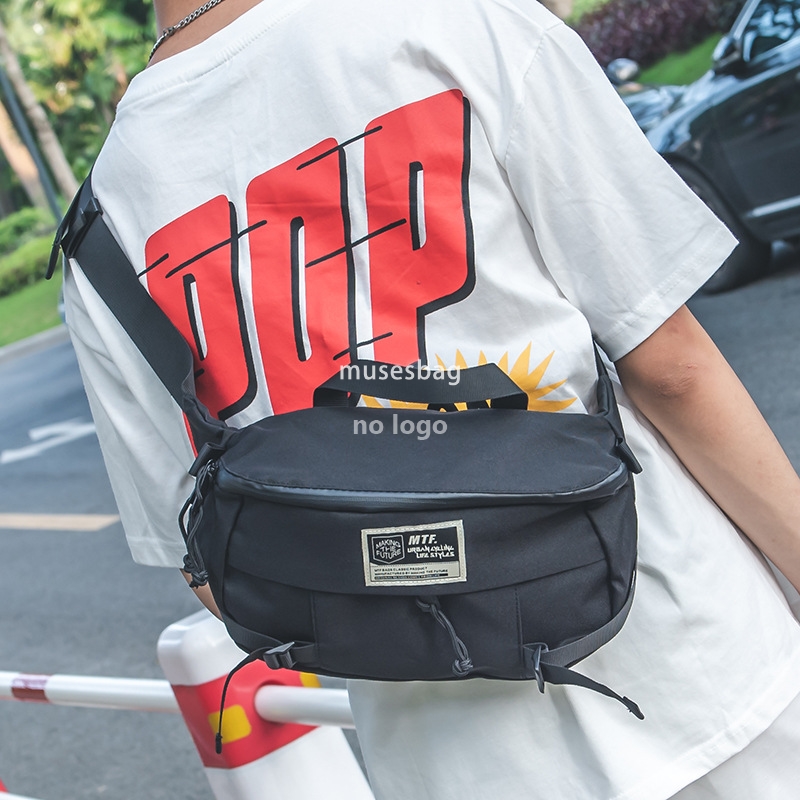 Street fashion men's chest bag shoulder bag Crossbody backpack Korean messenger bag Leisure sports riding bag