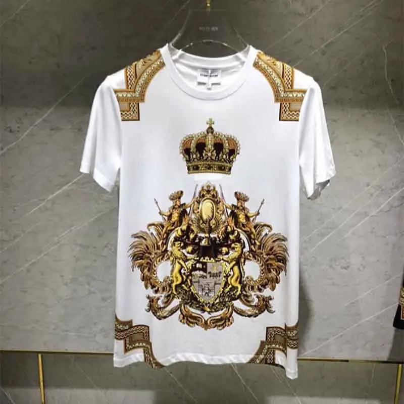 2024 European and American Summer Mens Round Neck Ultra Thin Short Sleeve T-shirt240808