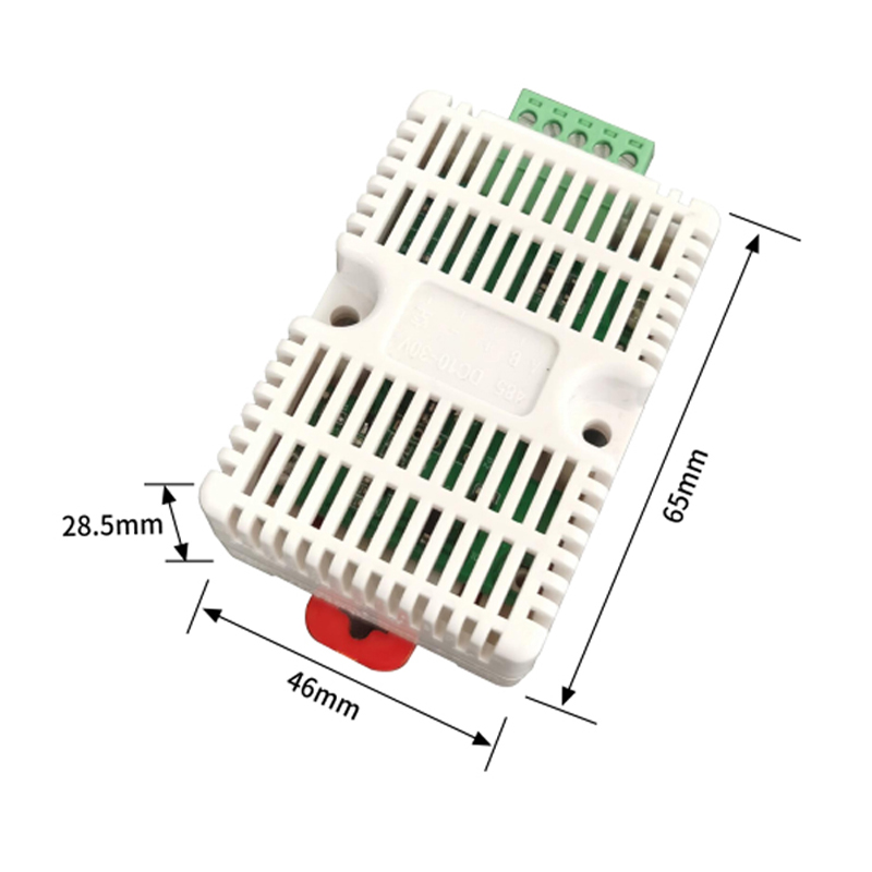 Flat card rail housing temperature and humidity transmitter environmental sensors intelligent monitoring toxic and hazardous conventional gas monitori