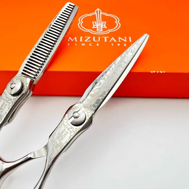 Mizutani Professional hair scissors reverse blade thinning shears 440C steel A barbers tool for cutting hair 6inch-7inch 240808