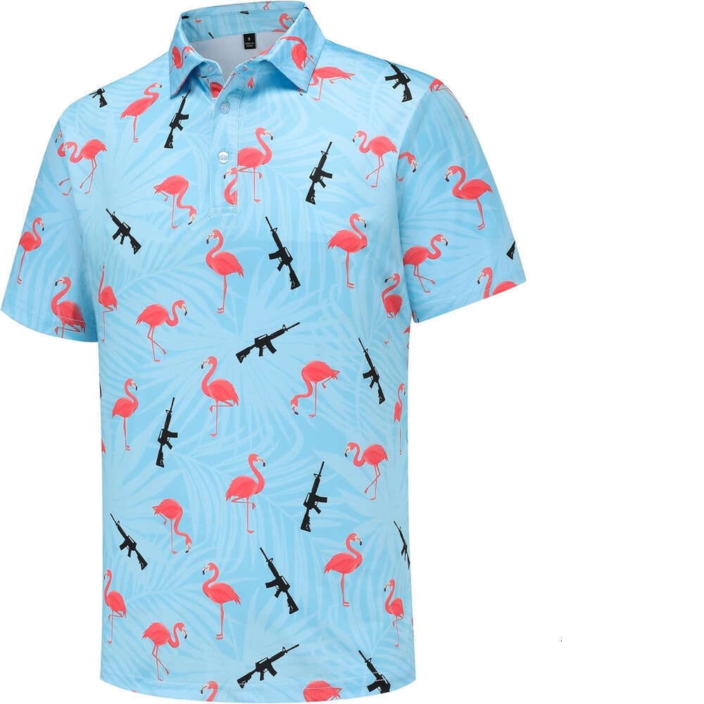 Fashion Mens Polo shirt Trendy printing Funny Golf for Men Performance Moisture Wicking Quick Dry Athletic Polos shirts tshirt Casual tops summer clot