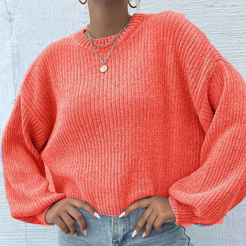 2024 and Snow Neil Hoodie Top Women's Ins Wind Short Knitted Sweater Basic Edition dongdumaoyi