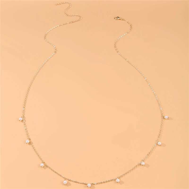 Sexy retro fashion pearl pendant belly chain connecting body chain waist chain streetwear summer womens fashion body jewelry W240809