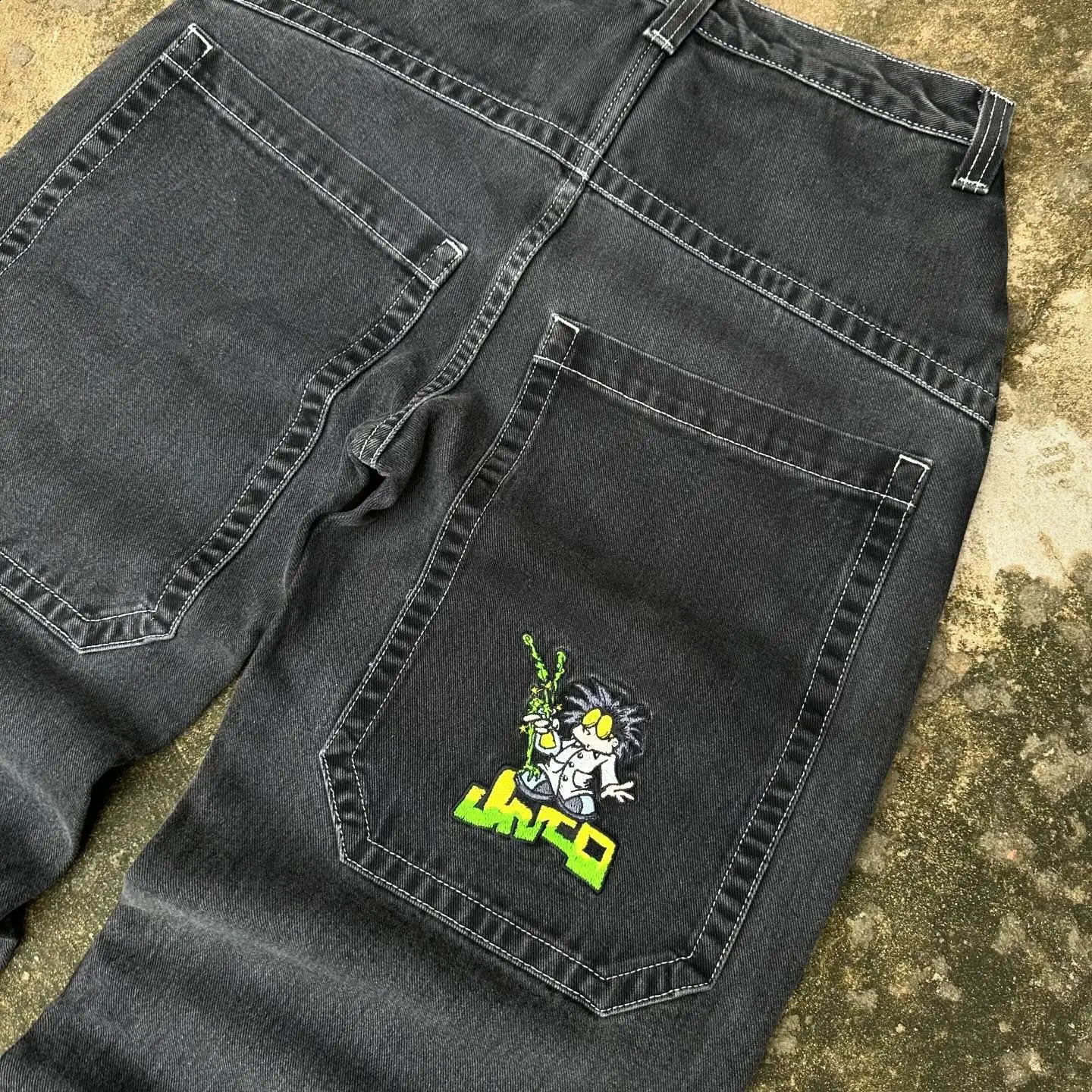Retro skateboard cargo pants men y2k jeans jncos baggy jinco for ropa mens 2024 wide leg streetwear 240810