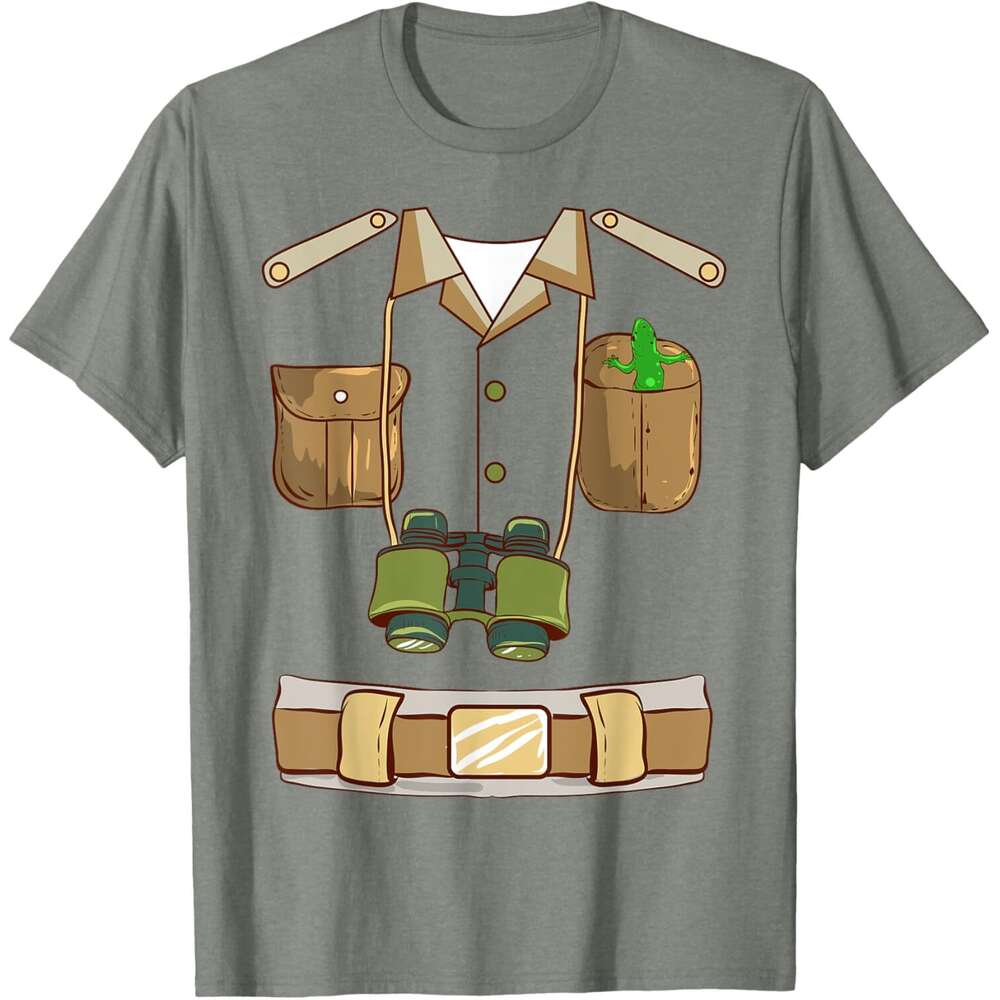 T shirt for Mens Zookeeper Costume Explorer Safari Guide Halloween T-Shirt Shirts Tshirt Graphic Tee Casual Tops Clothes Short sleeve 2025