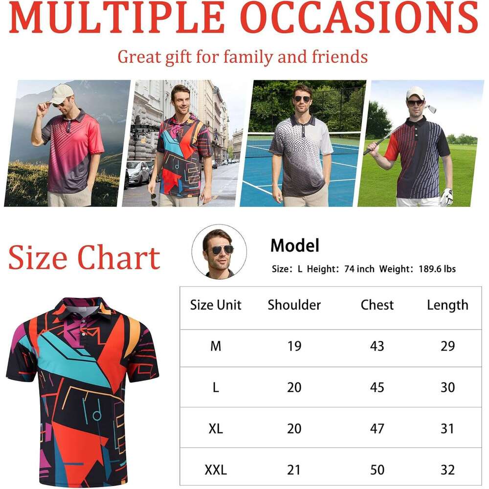 Fashion Designer Men Shirt Ventilate Trend Dry Fit Athletic Moisture Wicking Golf Polo Performance Printed Collared Polos Shirts Tshirt Casual Tops Su