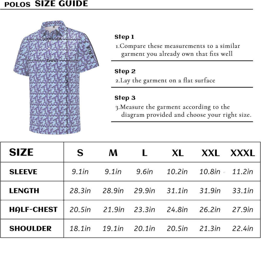 Fashion Mens Polo shirt Trendy printing Funny Golf for Men Performance Moisture Wicking Quick Dry Athletic Polos shirts tshirt Casual tops summer clot
