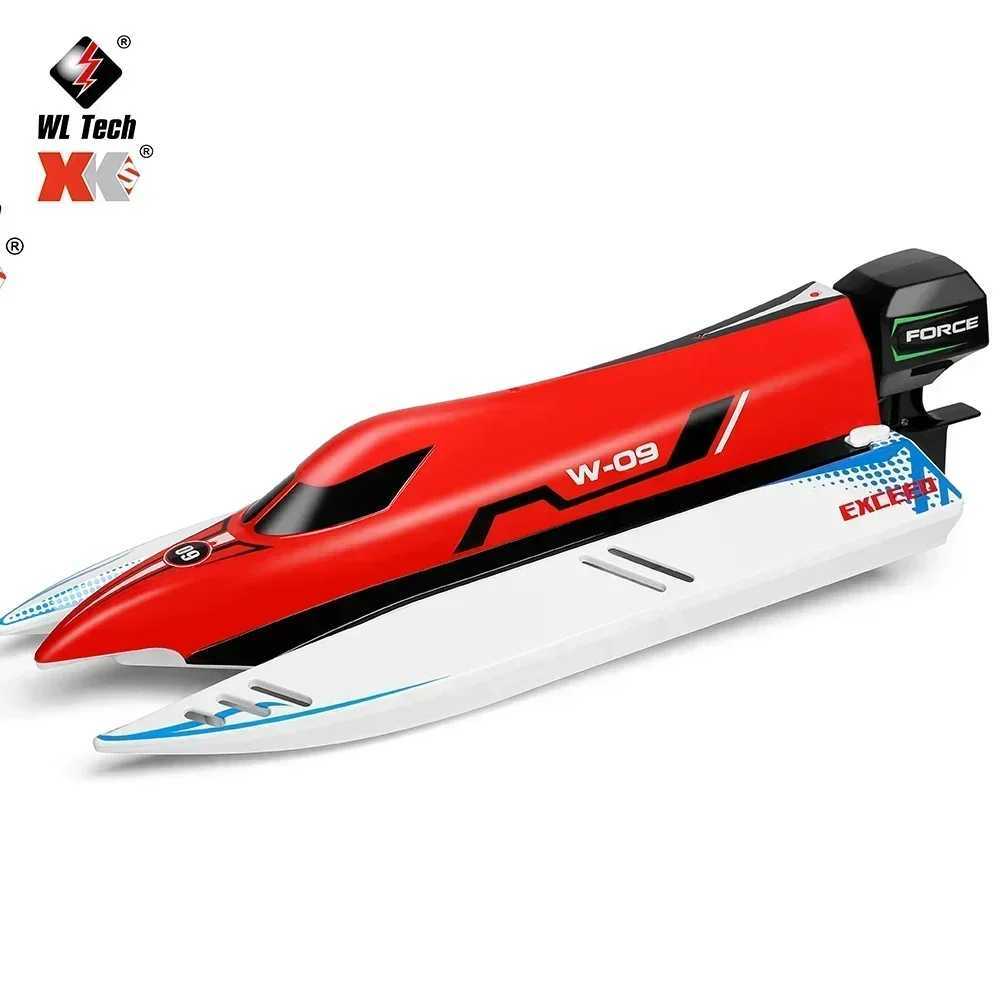 WLtoys WL915 RC Boat 2.4Ghz 55KM/H Brushless High Speed Racing Boat Model Remote Control Speedboat Children RC ToysY240810