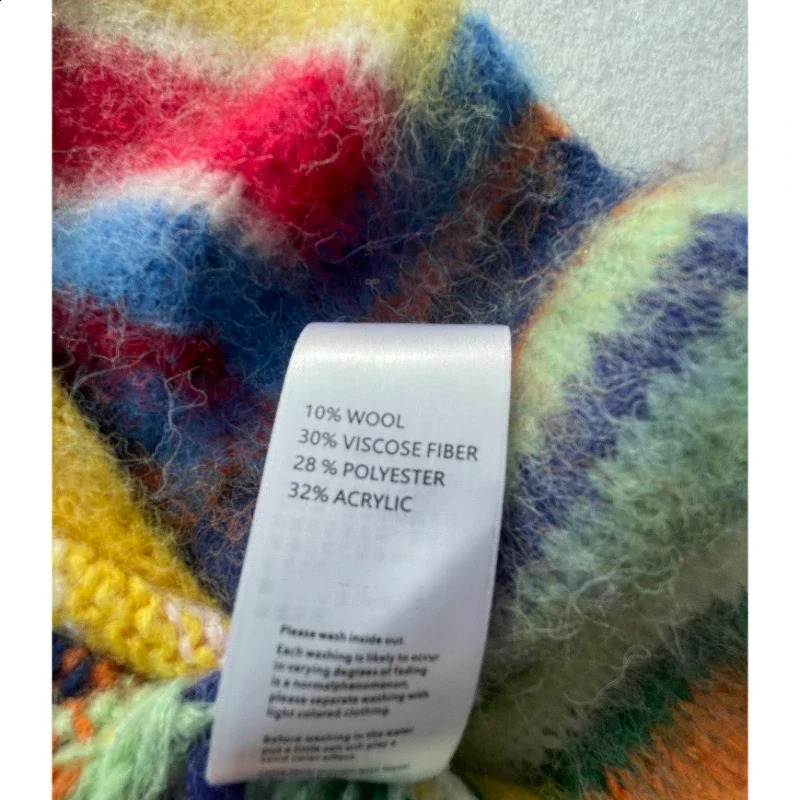 Women Colorful Wool-blend Cozy Comfortable Dopamine Sweater Cardigan Autumn Winter In 240813