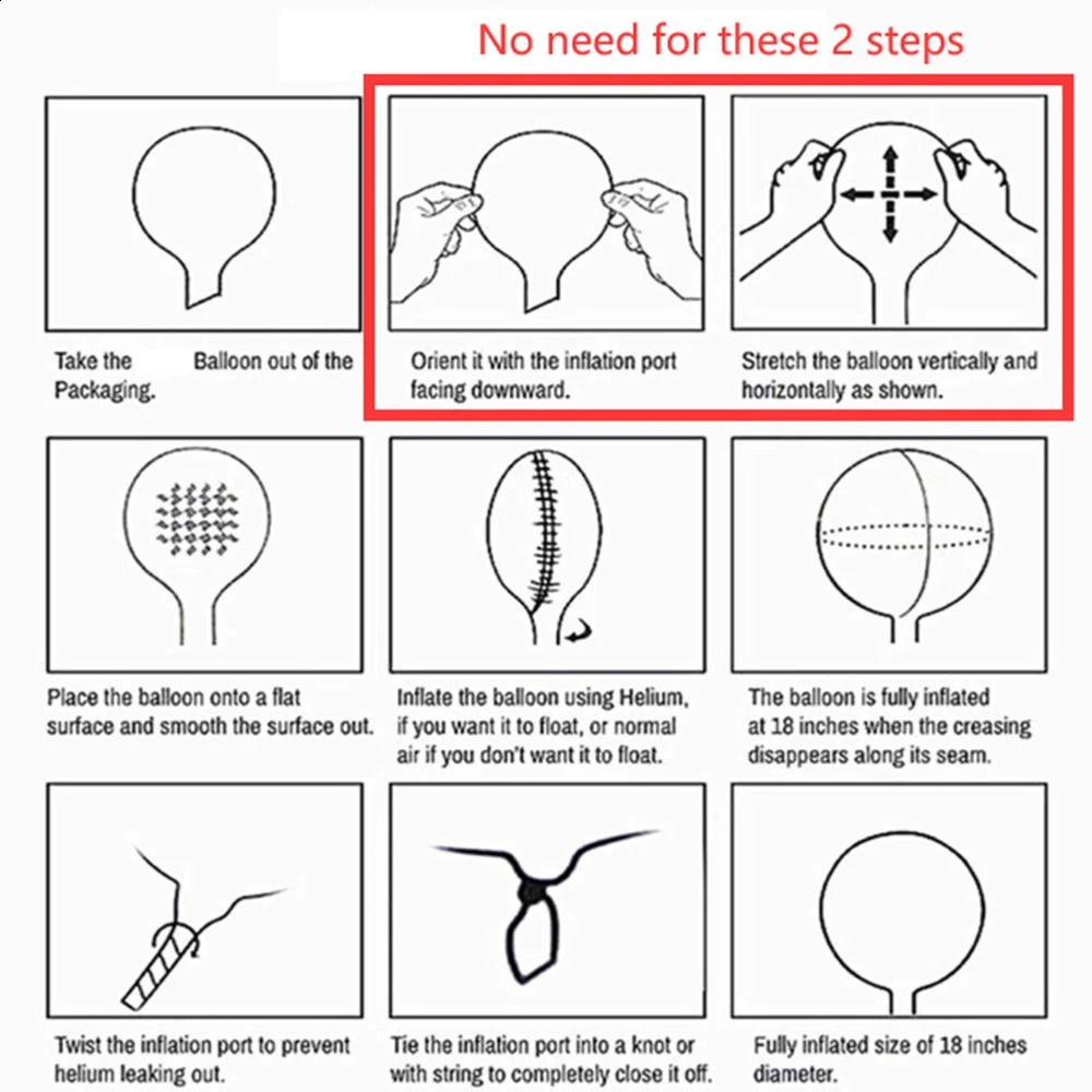 Pre Stretched Bobo Balloon Transparent Clear Bubble Ball Big Stuffing Wedding Birthday LED Glowinig Party Supplies 10-36in 240809