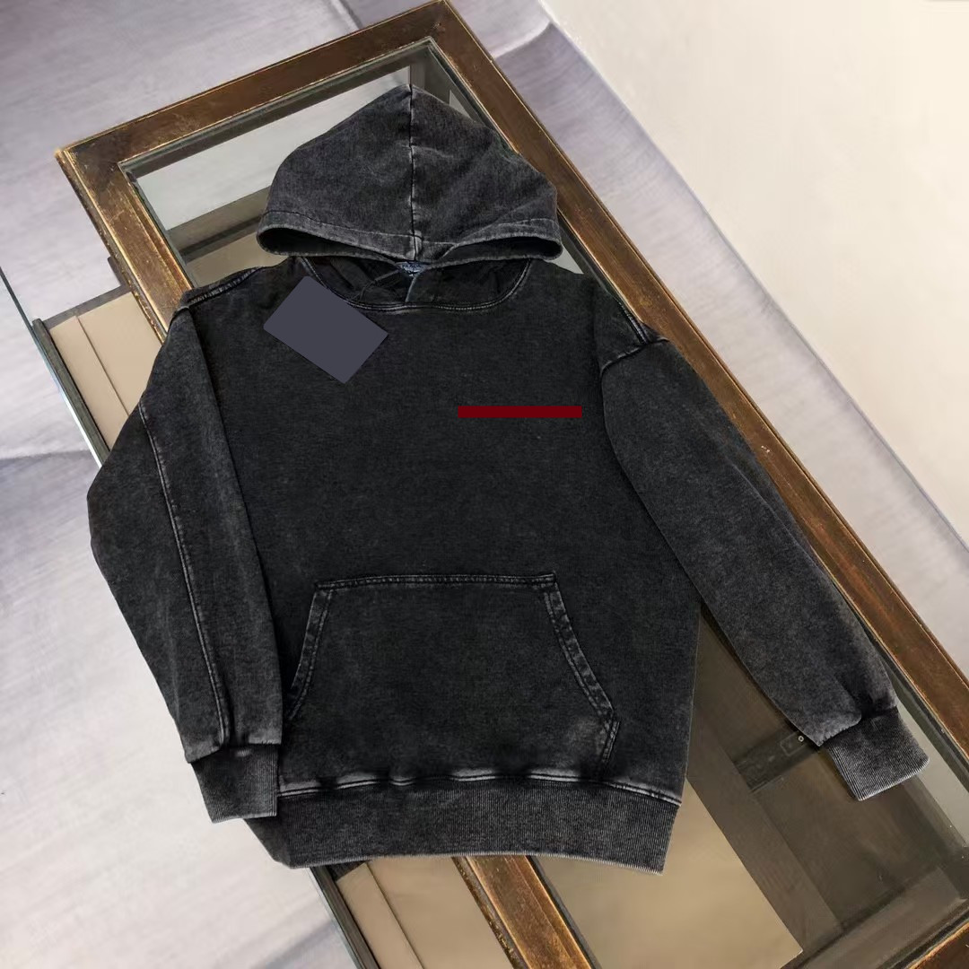 Men's Hoodies & Sweatshirts High street washed vintage pullover hoodie for men and women Printing Hoodies Women Sweater Oversized Loose Tops Couples Sweatshirt