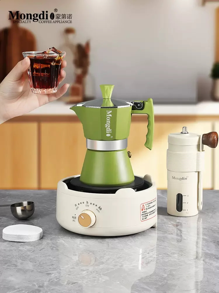 90ml Aluminum Moka Stove Coffee Maker Moka Pot Coffee Maker for Espresso Coffee Maker 240809 - view 3