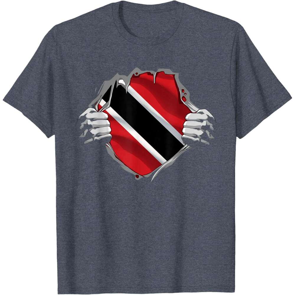 25ss Casual T shirt for Mens Trinidad and Tobago Clothing Trini Flag Roots Trinidadian T-Shirt Shirts Tshirt Graphic Tee Tops Clothes Short sleeve Fre