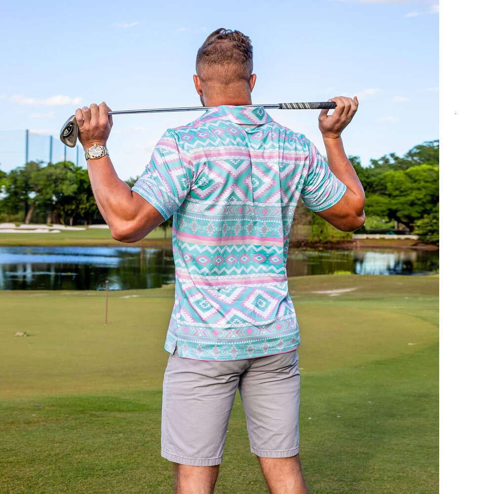 Fashion Mens Polo shirt Trendy printing Dry Fit 3D Print Moisture Wicking Funny Golf Shirt Polos shirts tshirt Casual tops summer clothes Short sleeve