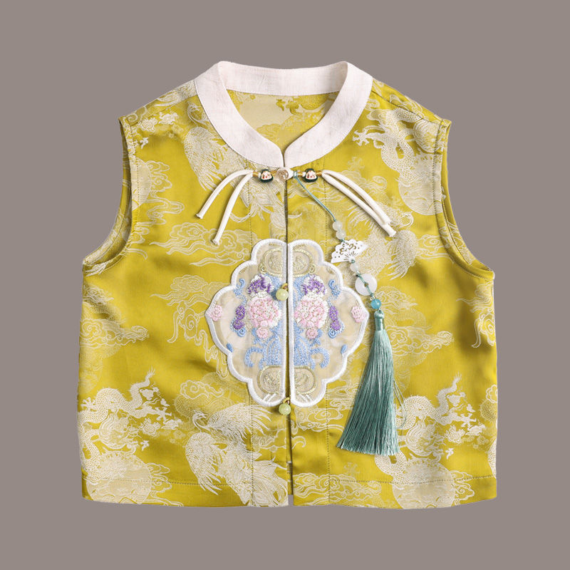 children's clothing Children's summer new traditional Chinese hanbok two-piece set of Tang suit boys and girls national wind performance sui