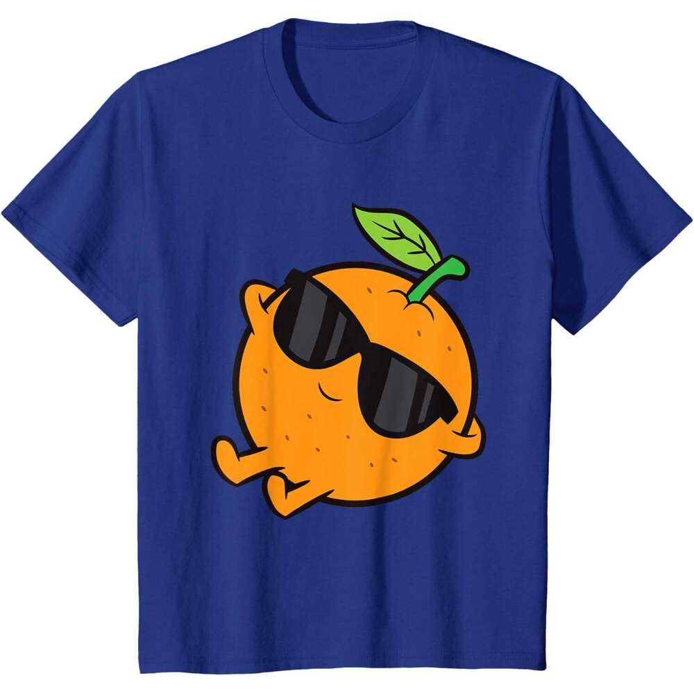 T shirt for Mens Cute Orange Fruit Relaxing Lazy Orange T-Shirt Shirts Tshirt Graphic Tee Casual Tops Clothes Short sleeve