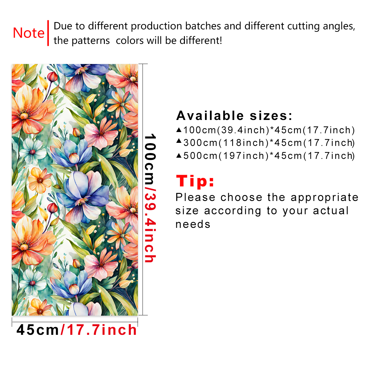 Wallpaper green plants floral patterns vintage personality watercolor style waterproof and moisture-proof home decoration room