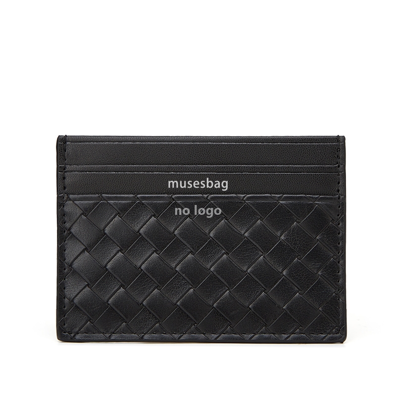 Ultra-thin woven card bag for men and women multi-card convenient small card sleeve mini simple anti-degaussing card holder wholesale