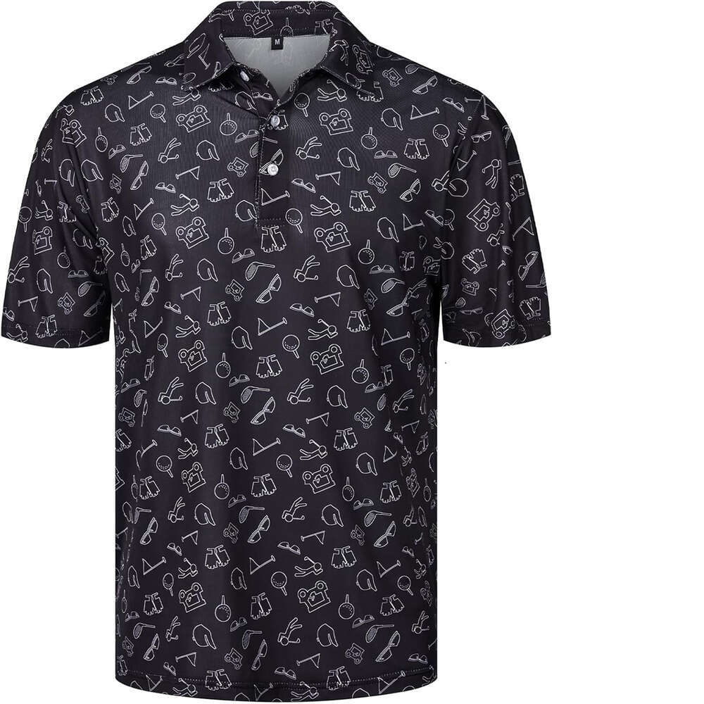 Fashion Mens Polo Shirt Trendy Printing Short Sleeve Polo Shirt Fashion Casual Golf Shirts Polos Shirts Tshirt Casual Tops Summer Clothes Short Slee