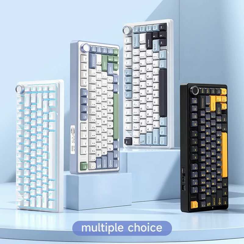 AULA F75 2.4G Wireless/etooth/Wired Gaming Mechanical Keyboard RGB Customized 75% Layout OEM Profile Gasket StructureXJ241225