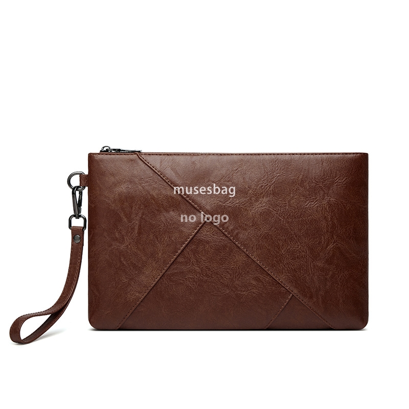 New men's casual hand grab jigsaw handbag fashion trend long large capacity purse wholesale