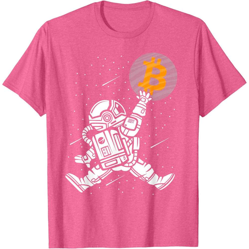 2025S Fashion Designer T Shirt For Mens Bitcoin Shirt Funny HODL BTC Astronaut Crypto Trader T Shirt Shirts Tshirt Graphic Tee Casual Tops Clothes Sho