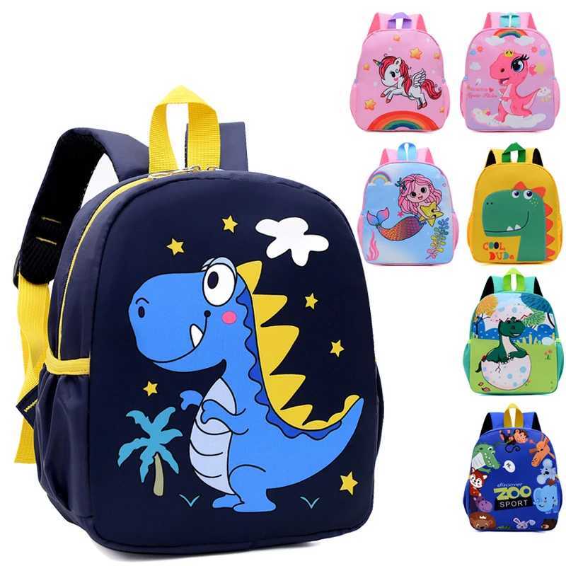 Cartoon Cute Dinosaur Printed SchoolBags Trendy Waterproof Kindergarten Primary School Bookbag Student Backpack Y240809