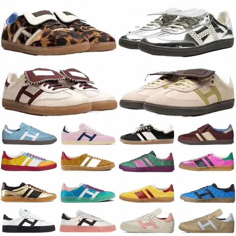 Designer Shoes Dark Brown Leopard Print Snekaers Platform Pink Silver Metallic Luxury Trainers for Women and Men casual trainers mens shoes