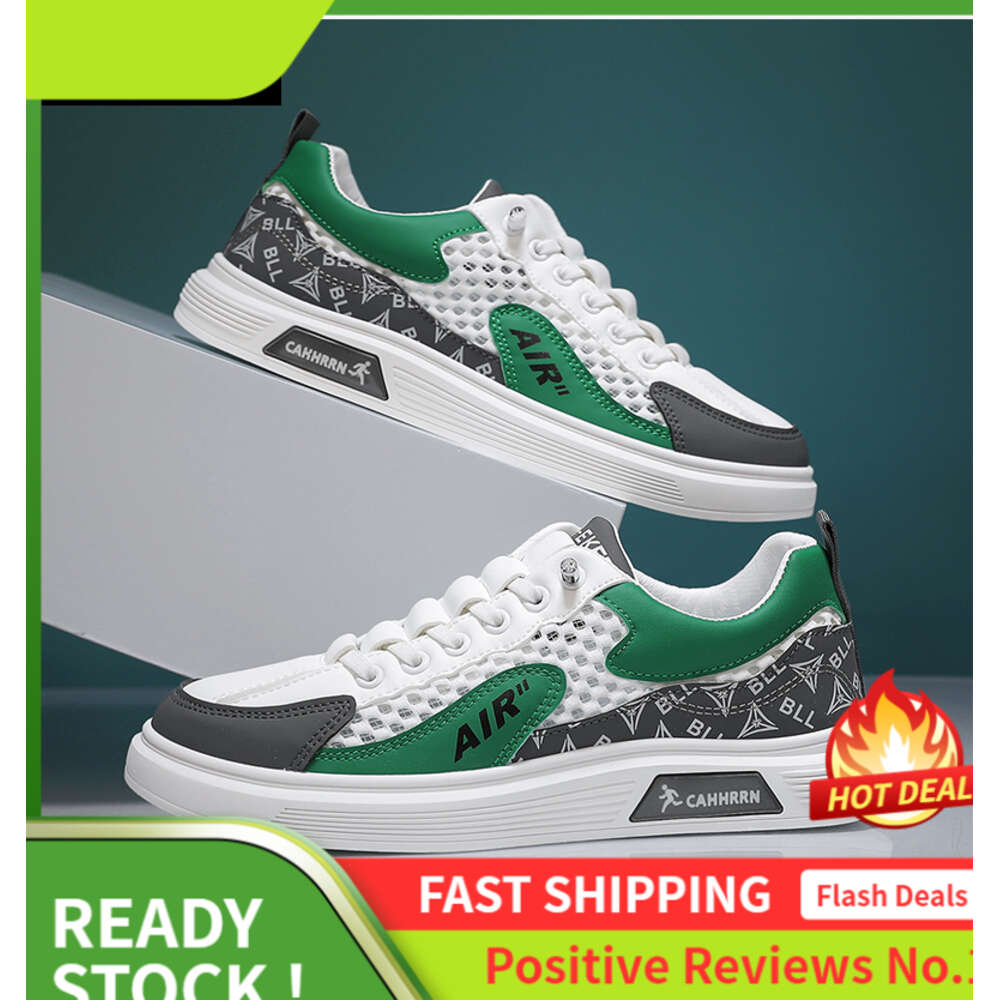 Ddmyoutdoor Z Large Mesh Board Casual White Fashionable Thick Soled Versatile Student Trendy Outdoor Shoes