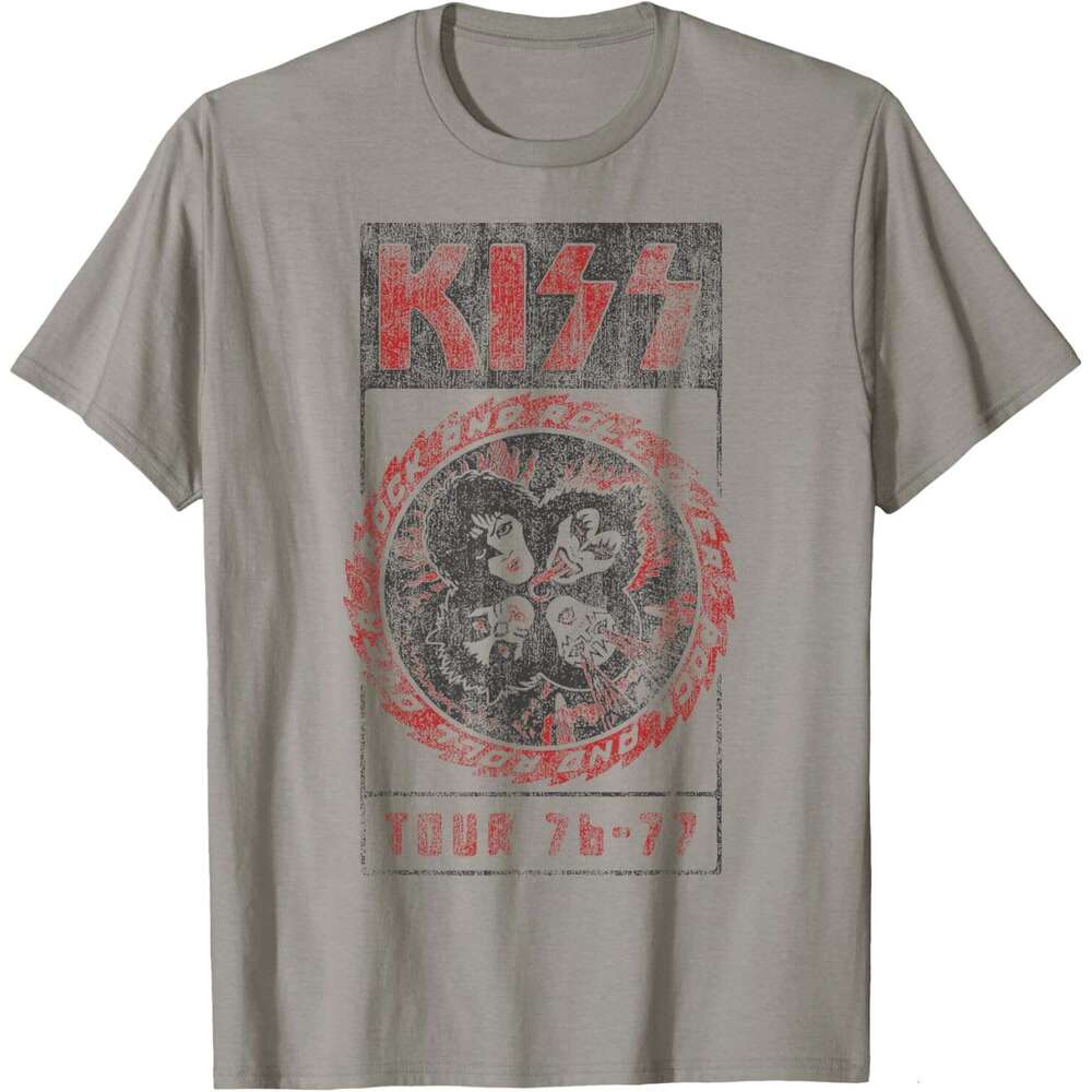 T shirt for Mens - Rock and Roll Over Vintage T-Shirt Shirts Tshirt Graphic Tee Casual Tops Clothes Short sleeve