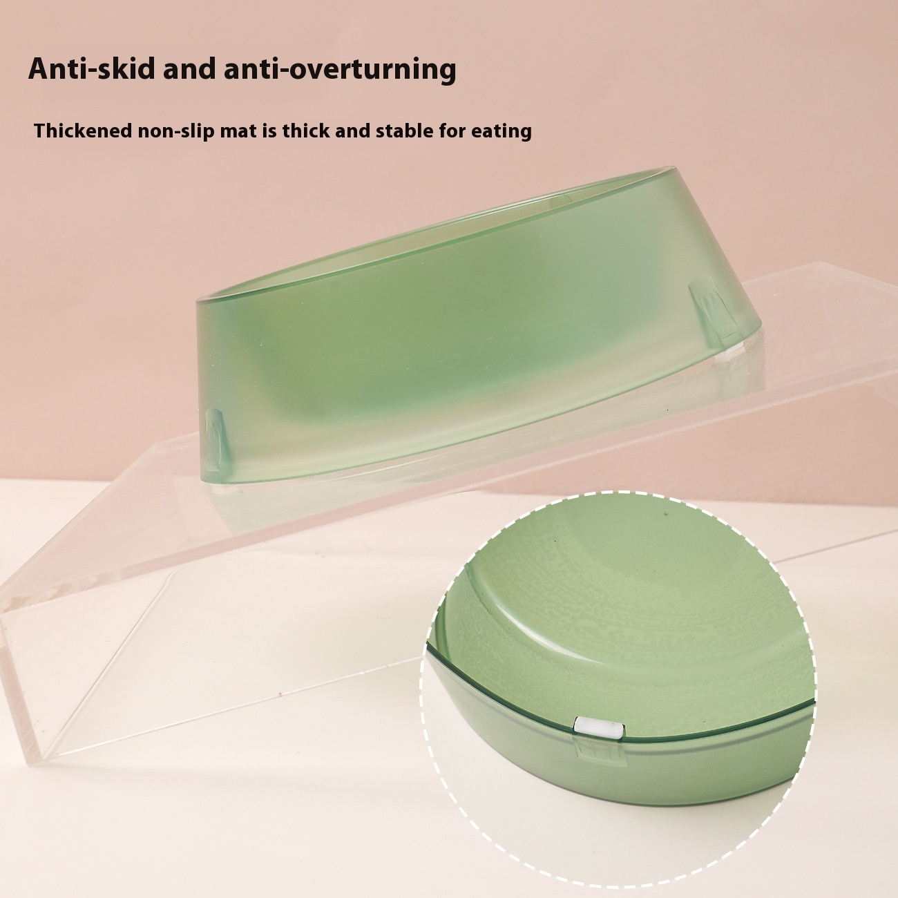 Durable Half Transparent Polypropylene Food Container for Large Dogs & Felines