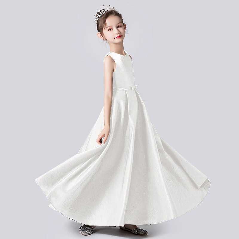 Dideyttl Christmas Dress For Girls Long Girl Ceremonial Dress Elegant Banquet Concert Junior Birthday Child Girl Wedding Par W250326