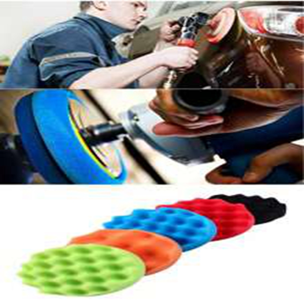 Car polishing sponge pad waxing pad self-adhesive polishing pad sponge pad 8-piece set