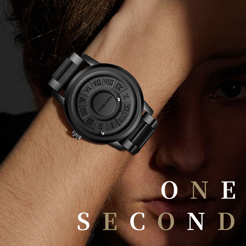 LIGE watch, precision steel strip, motion magnetic suspension ball bearing watch, multifunctional waterproof quartz watch