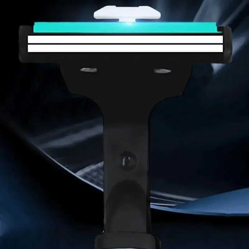 Double layered razor blades detachable razor blades sharp and scratch resistant blades suitable for mens facial cleaning W240809