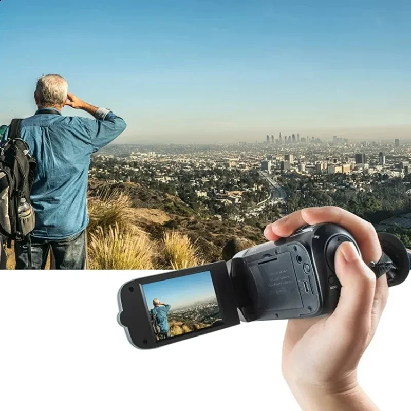 DV video camera 1080P full HD 16MP anti shake digital 270 degree rotating screen 16X night shooting zoom y240805