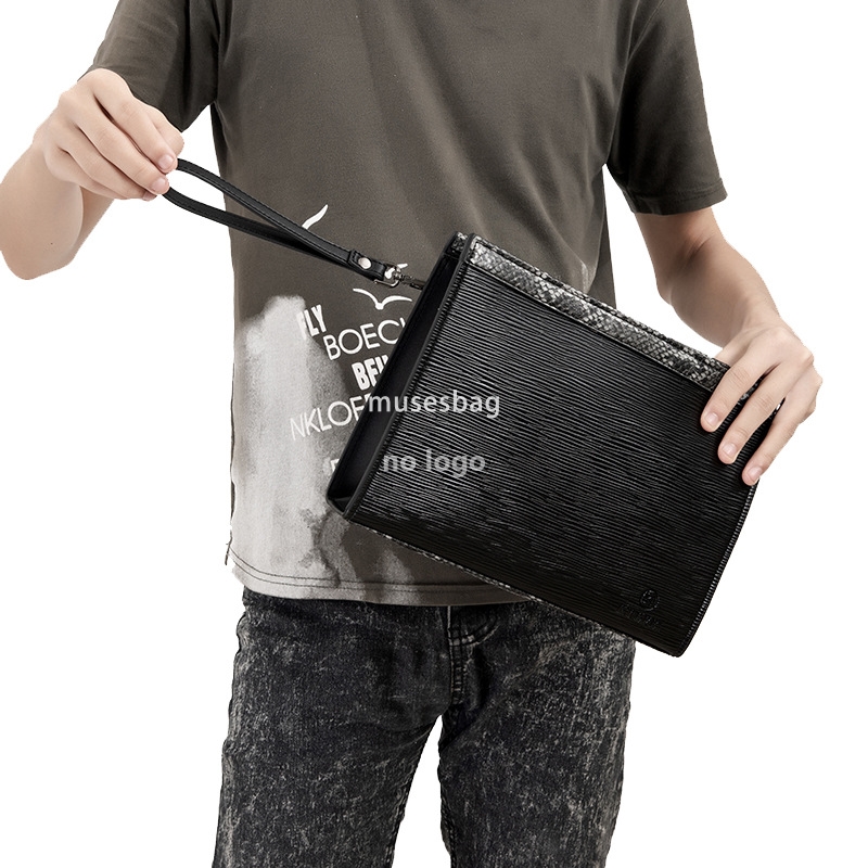 New men's snakeskin pattern handbag multi-functional business handbag holding bag cross-border manufacturers direct supply